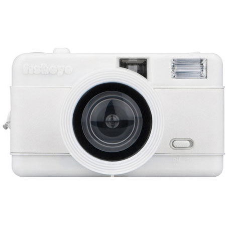 Lomography Fisheye Compact 35mm Film Camera, 10mm Focal Length, 1/100sec Speed, White