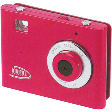 Digital Concepts Clipshot Point &amp; Shoot Digital Camera, PC-Web-Video Clips, Red image