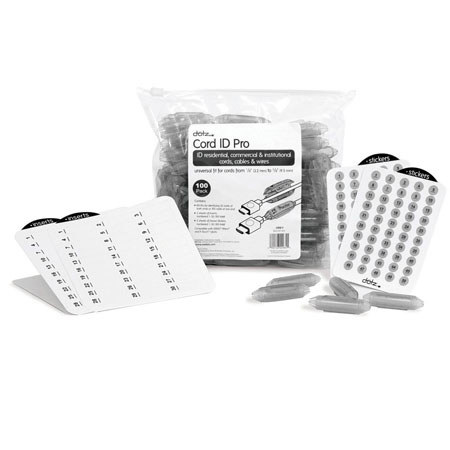 UPC 090146009845 product image for Dotz Cord ID Pro, 100 ct. Bag, Grey | upcitemdb.com