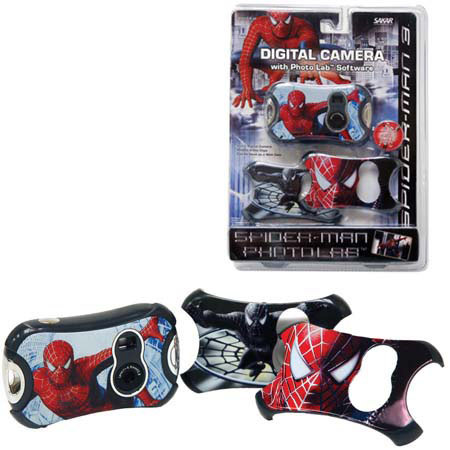 Digital Concepts Spiderman 3, 0.3 Megapixel, VGA Digital Camera with Face Plates,with 8mb Built-in Memory image