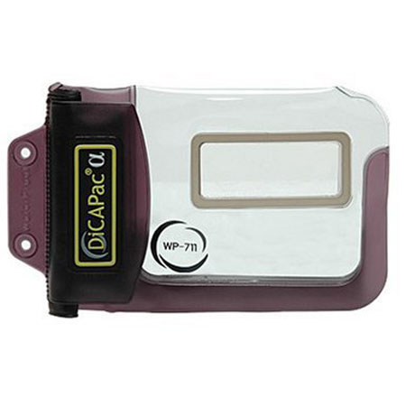 DiCAPac WP711 Alpha Underwater Waterproof Case for Digital Point and Shoot Inner Zoom Lens Cameras - Black