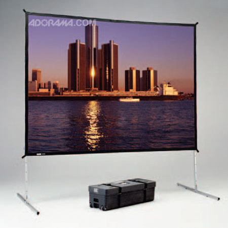 Da-Lite Deluxe Fast-Fold, Portable Free Standing Projection Screen, 7'-6"x10', Video Format, Dual-Vision Surface (Front and Rear Projection)