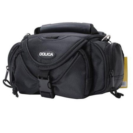 Dolica WB-3590 Small Point & Shoot Camera Case, Black/Orange