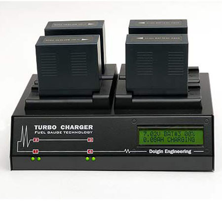 Dolgin Engineering TC-400 4-Position Battery Charger for Panasonic DVX-100 and Sony PD-170 Battery Packs