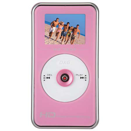 DXG USA DXG-567V High Definition 5 Megapixel Digital Video Camera, 32 MB Internal Memory &amp; SD / SDHC Card Slot, 1280 x 720 Resolution, Pink image