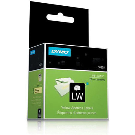 UPC 097043302550 product image for Dymo LabelWriter Address Labels, 1-1/8x3-1/2", 130 Pack, Yellow | upcitemdb.com