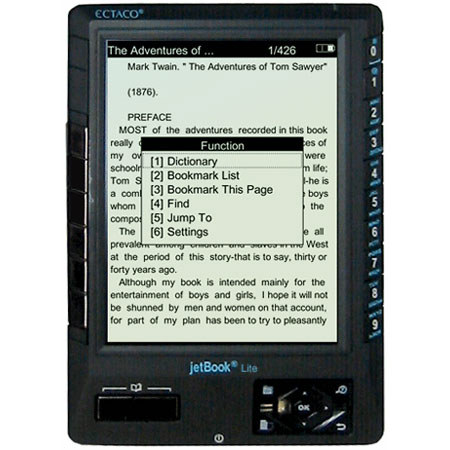 Ectaco Jetbook Lite, eBook Reader - Graphite image