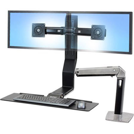 Ergotron WorkFit Mounting Arm for Flat Panel Display, Keyboard