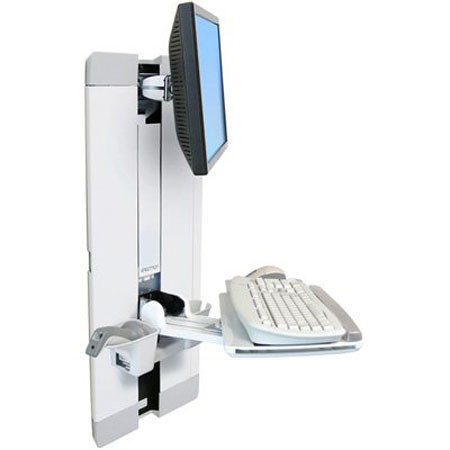 Ergotron StyleView Vertical Lift, Patient Room Version, White