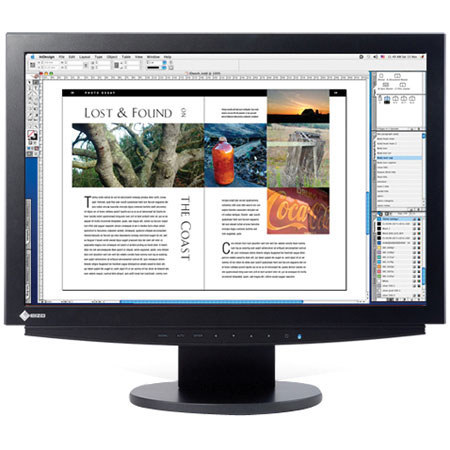 Eizo CE210W ColorEdge 21.1" Widescreen Color TFT LCD Graphic Monitor, 1680 &times; 1050 Native Resolution, Color: Black, with ArcSwing 2 Stand image