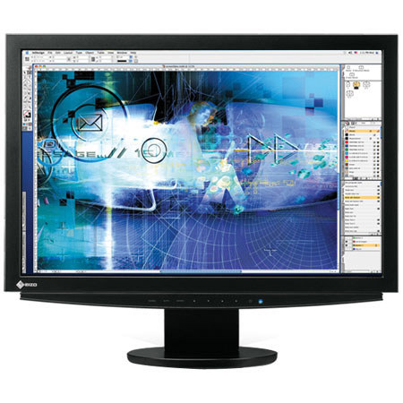 Eizo CE240 ColorEdge 24.1" Widescreen Color TFT LCD Graphic Monitor, 1920 &times; 1200 Native Resolution, Color: Black, with ArcSwing 2 Stand image