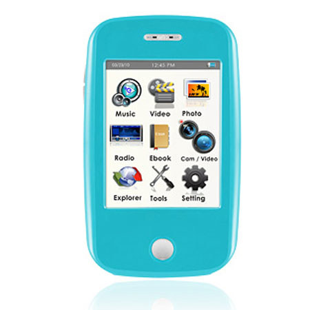 Ematic 8GB MP3 Video Player with 3" Touch Screen, 5MP Digital Video Camera/Recorder, Blue