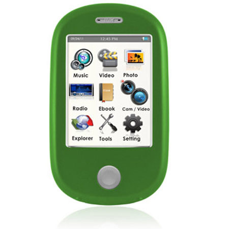 Ematic 8GB MP3 Video Player with 3" Touch Screen, 5MP Digital Video Camera/Recorder, Green