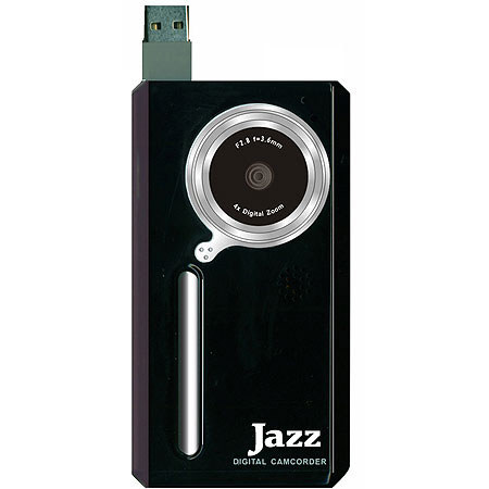 Jazz DV151 Flip Style," BLACK " Ultra Slim 60 Minute Camcorder with 1.5" LCD Screen, 4x Digital Zoom image