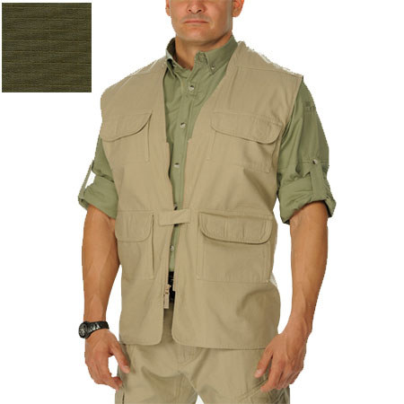 Eotac Discreet Series, Operator Grade Lightweight Concealed Carry Vest, 7 oz. All-Cotton Ripstop - Color: OD Green, Size: X-Large image