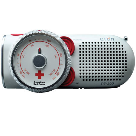 Eton American Red Cross Rover Self-Powered Weather Radio with Flashlight and USB Cell Phone Charger