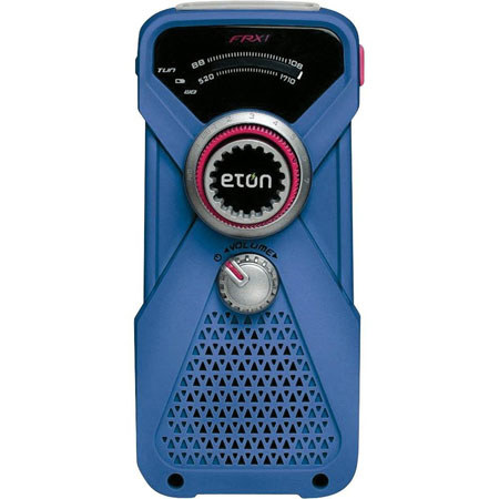Eton FRX1 Hand Turbine AM/FM Weather Alert Radio and LED Flashlight, Blue