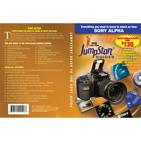 JumpStart Video Training Guide on DVD for the Sony Alpha 100 Digital Camera. image