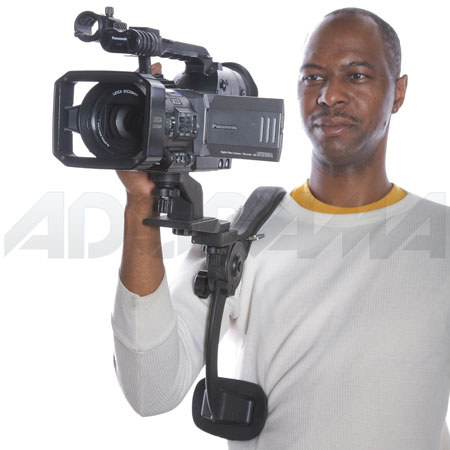 Adorama "Hands Free" Camcorder and Digital Camera Shoulder Support Bracket for Professional Shoulder Support image