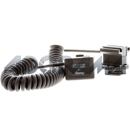 Adorama Off-Camera TTL Coiled Flash Cord (extends to 3') for Sony Alpha DSLR Cameras - Heavy Duty Version image
