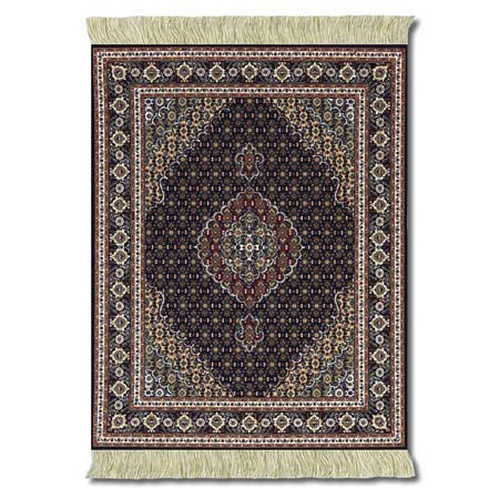 Fiberlok Classic Midnight Persian MouseRug, Hand Washable Mouse Pad &amp; Desk Protector. image