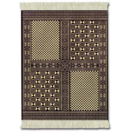 Fiberlok International Travel West African Bogolanfini MouseRug, Hand Washable Mouse Pad &amp; Desk Protector. image