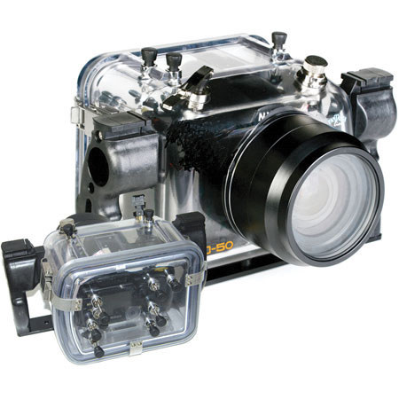 Fantasea FD-50N Underwater Camera Housing, for Nikon D-50 Digital SLR Camera with the 18-55mm Zoom Lens, Depth Rated Down to 200' image