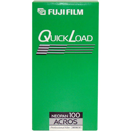 Fujifilm Neopan 100 Acros QuickLoad Black &amp; White Single Sheet Film Packets, ISO 100, 4 x 5&quot;, 20 Sheets. image