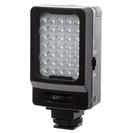 Flashpoint VL-36, Battery Operated 36 LED Video Light with Shoe Mount &amp; Bracket image