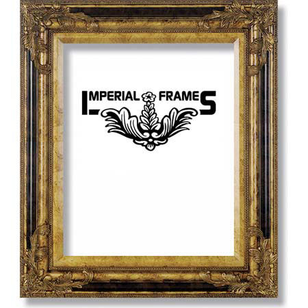 Imperial Frames Aristocrat, Wood Picture Frame for a 20" x 24" Photograph, Color: Mahogany with Gold High Lights image