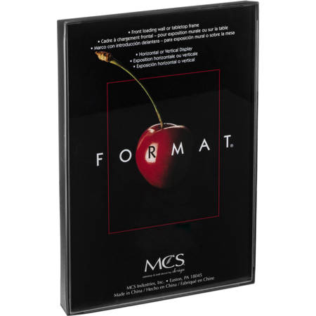 MCS Plastic Format Frame for a 12" x 16" Photograph, Color; Black image