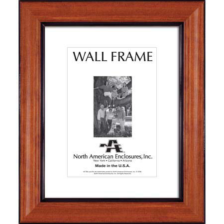 North American Cavalier, Wood Picture Frame with a 1&frac12;" Wide Molding, for an 11" x 14" Photograph, Color: Pecan with Black Insert, image