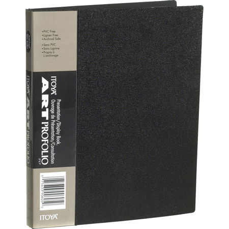Itoya Archival Art Profolio Presentation Book with Twenty Four 5" x 7" Pocket Pages, 48 Views. image