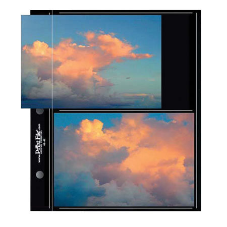 Print File BLK46-4C, Premium Black Background M-Series Album Pages, Holds Four 4&quot; x 6&quot; Prints, Pack of 12 image