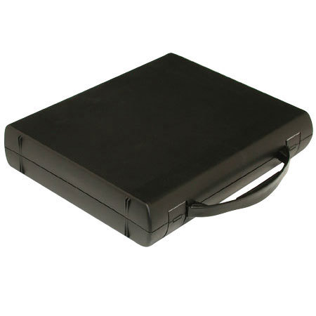Print File Archival Workbox, 3 Ring Binder Box with a Carry Handle, 2-1/2&quot; Deep, 1.5&quot; D-ring, Black image