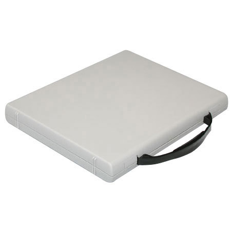 Print File Archival Workbox, 3 Ring Binder Box with a Carry Handle, 1-1/2" Deep, 1.0" D-ring, Gray image
