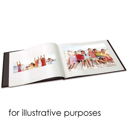 Unibind PhotoBook, 5" x 7" Landscape Format, 5mm Thick, Holds up to 40 Pages Cover Color: Black (pack of 1) image