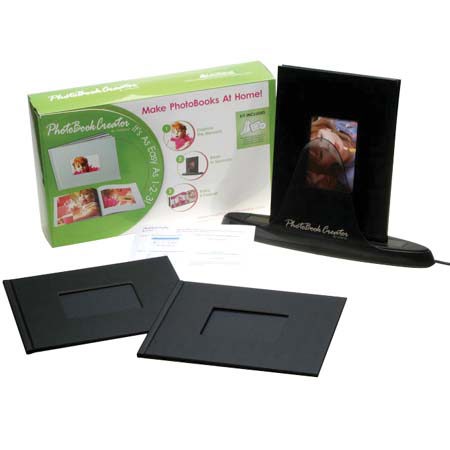 Unibind PhotoBook Creator Kit with PhotoBook Creator, 8.5" x 11" Clear Landscape Album, Software and bonus pack of 2 - 8.5" x 11" Black PhotoBooks Landscape Format, 5mm Thick image