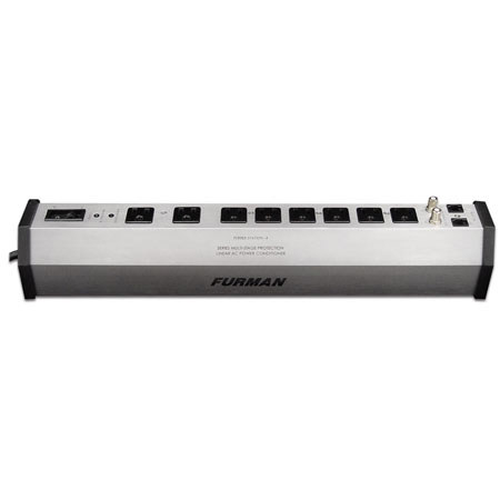Furman Sound Power Station PST-8 Home Theater Power Conditioner & Surge Protector, 8 Outlets, 2 Coax Pairs & Phone Line Protection