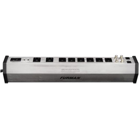 Furman Sound Power Station PST-8 Digital Home Theater Power Conditioner & Surge Protector, 8 Outlets, 2 Coax Pairs & Phone Line Protection