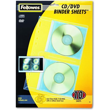 Fellowes Loose-Leaf Binder Sheets CD Case