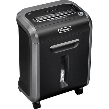 Fellowes Intellishred PS-79Ci Jam Proof Cross-Cut Shredder, Black/Gray