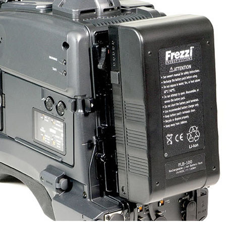 Frezzi FLB-100, 14.8 Volts DC, 100WH Lithium-Ion Battery with Meter for Anton Bauer Mount