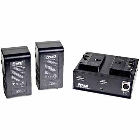 Frezzi LP-2V Lithium-Ion Power Package with 2 200WH Lithium-Ion Batteries for V-Lock Battery Mount & Dual Simultaneous Lithium Charger/Power Supply