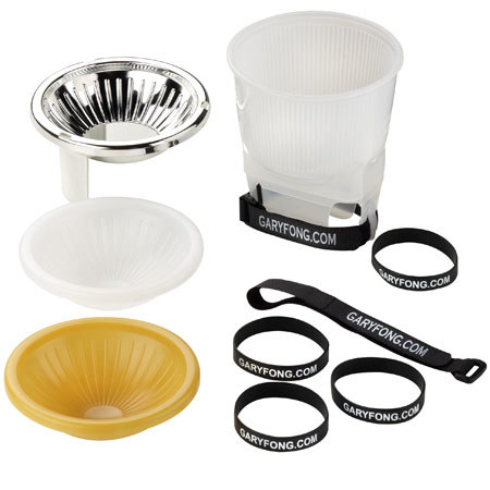 Gary Fong Universal Cloud Lightsphere Kit with Inverted Dome, The Chrome Dome The Amberdome, DVD Tutorial image