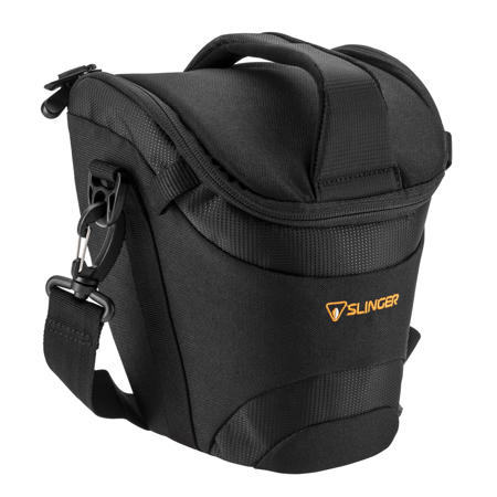 Adorama Slinger Holster Camera Case - for Digital SLR's with lens, Black-Large