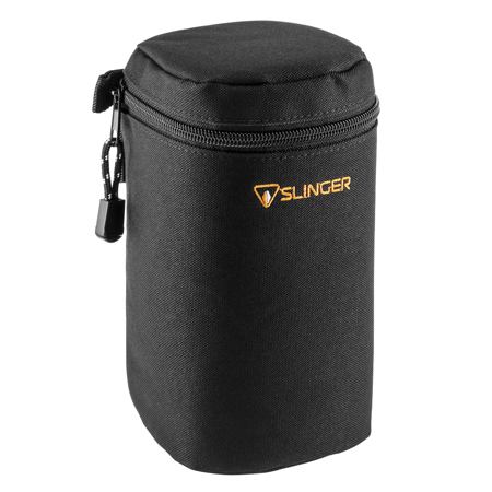 Adorama Slinger Soft Lens Case Large, 8" High x 86mm Diameter, Black. image