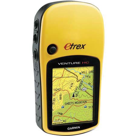 Garmin eTrex Venture HC, Handheld GPS Navigation System, HS Receiver, Americas Highway Basemap, 24mb Built-in Memory - Refurbished by Garmin image