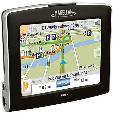 Magellan Maestro 3225 GPS with 3.5&quot; QVGA Color Touch LCD Screen, Covers U.S, Puerto Rico, &amp; Canada - Refurbished by Magellan image