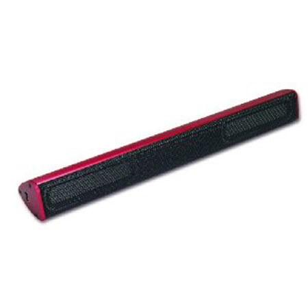 Grandmax Slim Tweakers Ultra Portable USB Sound Bar, 50Hz - 17KHz Frequency Response, Red